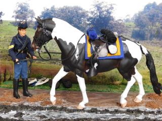 Cm Breyer/model Horse Civil War Set,  Saddle Rack,  Bridle Rack