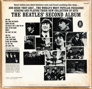 THE BEATLES THE BEATLES ' SECOND ALBUM GERMANY ORIG ' 64 ODEON STEREO EXPORT BAGGY 4