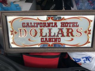 Vintage California Hotel Casino Slot Machine Glass - Nicely Framed - 23 " X10.  5 "