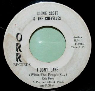 Cookie Scott & The Chevelles ‎– I Don 