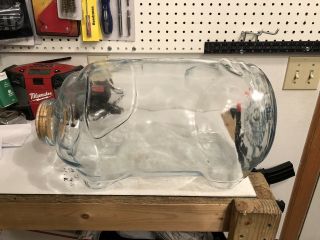 Libby Large Glass Pig With Box