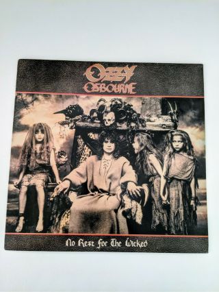Ozzy Osbourne No Rest For The Wicked Lp Promo Vinyl Z 44245 - 1 1988 Cbs