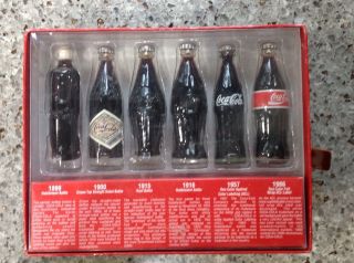 Pre Owned Nib Coca Cola The Evolution Of The Contour Bottle Set Factory