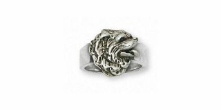 Chow Chow Ring Jewelry Sterling Silver Handmade Dog Ring C02 - R