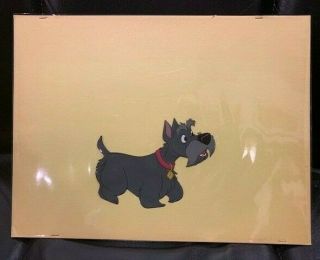 Disney Lady And The Tramp Celluloid Drawing Jock The Scottie Only