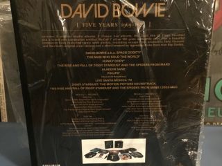 DAVID BOWIE 5 Years 1969 - 1973 VINYL Boxset 180 Gram ALADDIN SANE Pinups 2