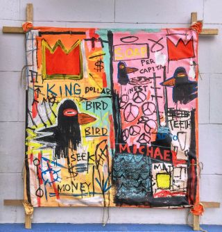Jean - Michel Basquiat Acrylic On Canvas 1981 Untitled