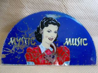 Glass Reverse - Painted Sign For The Rock - Ola Mystic Music Jukebox