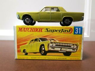 Matchbox Superfast Lesney - Series 31 - Lincoln Continental