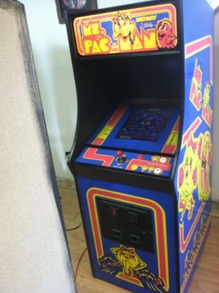 Restored Ms.  Pacman Arcade Machine,  Upgraded