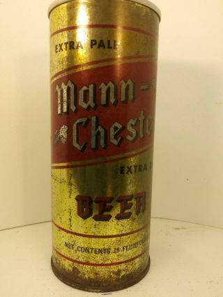 Mann - Chester 16oz.  Usbc 156 - 9.  One Of The Great Rare Maier Cans.  Displays Well.