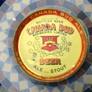 Rare Canada Bud Tray By Canada Bud Breweries 1940 