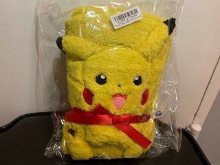 Banpresto Pikachu Pokemon Plushy Plush Blanket Throw Japan Toreba Craneking