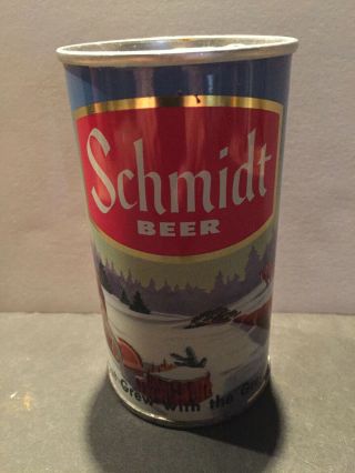 Schmidt Wildlife.  " Moose " Zip Top Beer Can.  B/o.  St.  Paul Mn.  Absolutely Stunning
