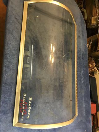 part for sale: SEEBURG SELECT - O - MATIC M100C - UPPER DOME GLASS with FRAME 3