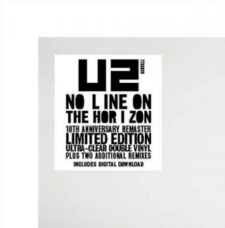 U2 LP x 2 No Line On The Horizon Double CLEAR VINYL Limited Edition,  DOWNLOADS 3
