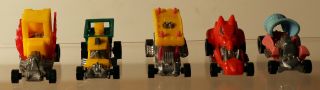 DTE 5 1972 HOT WHEELS ZOWEES BW LIGHT MY FIRE,  DIABLO,  BABY BUGGY,  BUMBLE SEAT 3