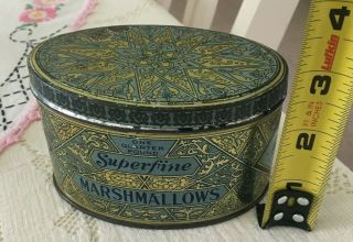 Vintage Superfine Marshmallows Tin F W Woolworth Co.