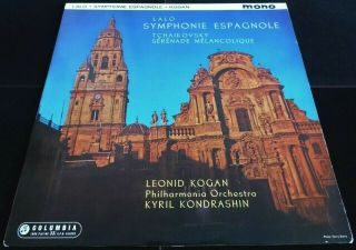 Lalo: Symphonie Espagnole - Leonid Kogan Columbia 33cx 1683 Ed1 Lp