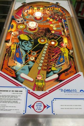 Pinball Girl another for a EM Close Encounters 99c NR 3
