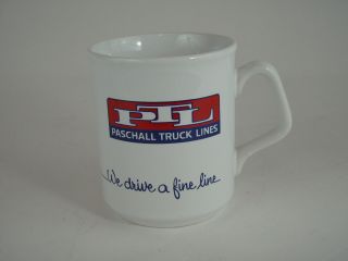Ptl Paschall Truck Lines Coffee Mug Cup - We Drive A Fine Line - No Cracks Chips