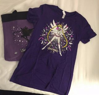 Sdcc 2019 Exclusive Viz Sailor Moon Stars Purple Tote & Shirt Set M Medium
