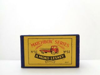Orig.  Box - 1958 Moko Lesney Matchbox No.  51 
