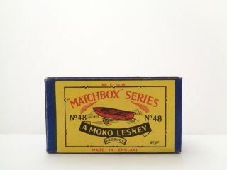 Orig.  Box For 1958 Moko Lesney Matchbox No.  48 