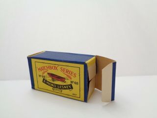 orig.  box for 1958 MOKO Lesney Matchbox No.  48 ' METEOR SPORT BOAT ' - - - see photos & 5