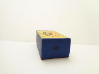 orig.  box for 1958 MOKO Lesney Matchbox No.  48 ' METEOR SPORT BOAT ' - - - see photos & 6