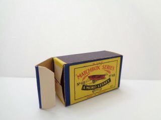 orig.  box for 1958 MOKO Lesney Matchbox No.  48 ' METEOR SPORT BOAT ' - - - see photos & 7