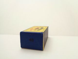 orig.  box for 1958 MOKO Lesney Matchbox No.  48 ' METEOR SPORT BOAT ' - - - see photos & 8