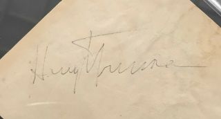 President Harry S.  Truman Signed Cut Autographed PSA/DNA Authentic AUTO 3