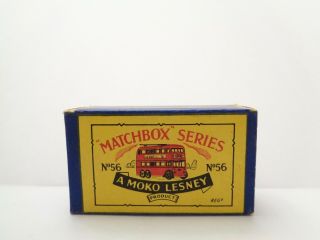 Orig.  Box For 1958 Moko Lesney Matchbox No.  56 
