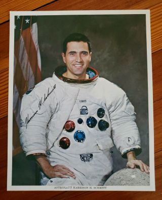 Harrison Schmitt Astronaut Nasa Pre Apollo 17 Autographed? Signed 8 X 10 Photo