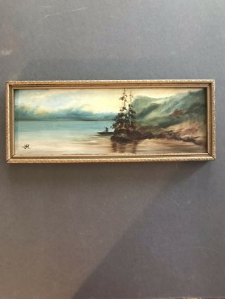 Oil On Board Painting By Alfred Jacob Miller.  Price