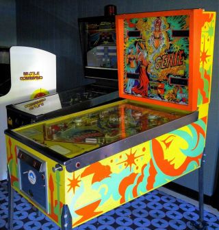 1979 Gottlieb Genie Pinball Machine,  Good Shape,  Plays,  System 1