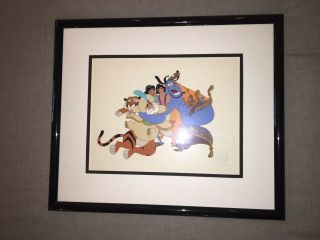 ALADDIN GROUP HUG Limited Edition Framed Serigraph - Cel (Walt Disney Co. ,  1993) 6