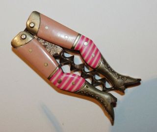 Corkscrew - Ladies Legs Marked " Registered Germany " Desirable Half Flesh Version