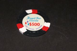 Rare Royal Inn $500 Casino Chip Las Vegas Rated L