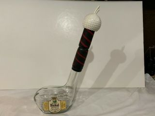 George Dickel Tennessee Sour Mash Whisky Golf Club Decanter Bottle