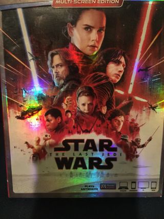 Star Wars / The Last Jedi Movienex (initial Version) [blu - Ray,  Dvd,  Digital