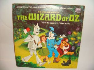 Disneyland Record 3957 The Wizard Of Oz 33 1/2 Lp Record Album With Book 1969