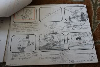Mister Magoo Mr.  Cartoon TV Show Animated Script Storyboard Sketch Art 115 7