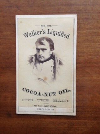 1870s Cdv Photograph Of An Ad For Walker 