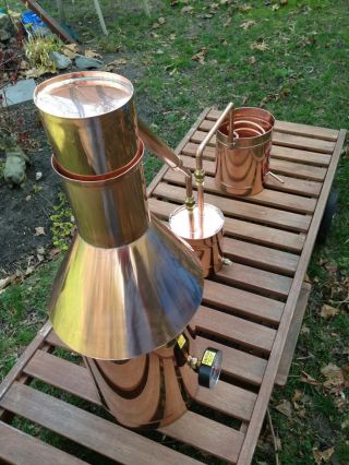 Copper Moonshine Still - Thumper/Worm - Heavy 20oz Build Compare StillZ 6 Gallon 5
