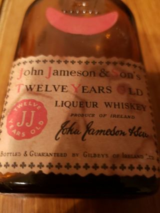 Vintage John Jameson & Sons,  Cork Top,  Whiskey Bottle,  Redbreast,  12 Year Whiskey