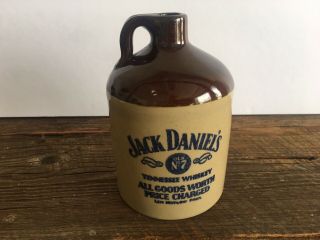 Vintage Jack Daniels Tennessee Whiskey Jug Advertising Pottery