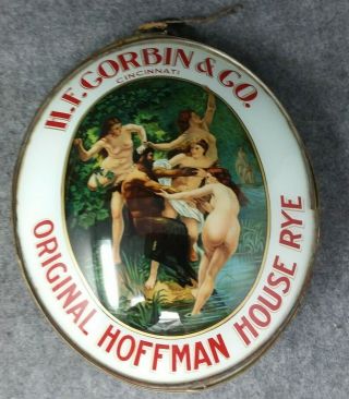 HOFFMAN HOUSE RYE Lamp Light Advertising Sign H.  F.  GORBIN & CO.  Cincinnati OHIO 11