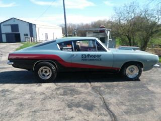 1967 Plymouth Barracuda Car.  Set Up For Drag Racing.  5 Point Harness,  Roll Cage.